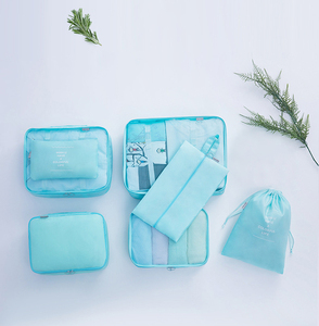 Ensemble de 7 organisateurs de bagages de voyage légers pour femmes, cubes de rangement légers pour valises - Product Image 2