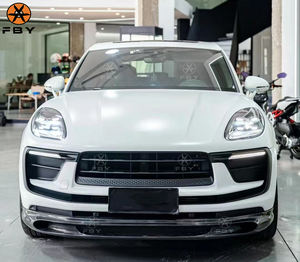 Séparateur de pare-chocs avant en Fiber de carbone chaud pour <span class=keywords><strong>Prosche</strong></span> <span class=keywords><strong>Macan</strong></span> 95B 2014-2021 lèvre avant en carbone - Product Image 3