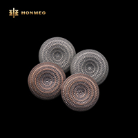 Kancing HONMEO untuk Pakaian Dekoratif OEM ODM Kancing Logam Seng Kustom Model Jamur Kancing Tangkai Besar Kancing Logam Jahit Kancing Tangkai Logam