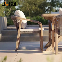 Fabricant de meubles de jardin de luxe en teck pour restaurants d'extérieur meubles de patio villa ensemble table à manger et chaises