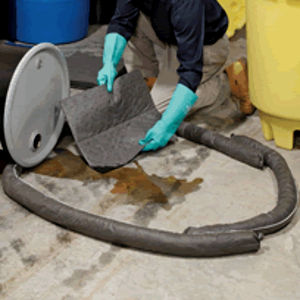 Calcetines universales portátiles: absorbentes hidrofóbicos, compactos para garaje/estación <span class=keywords><strong>de</strong></span> combustible, calcetín absorbente industrial - Product Image 1