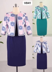 Costume pour femmes de style moderne, tissu brodé, costume de bureau pour femmes, robe formelle pour femmes - Product Image 5