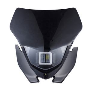 LINGQI Phares de <span class=keywords><strong>moto</strong></span> à LED modifiés Éclairage de phares Grimace Capot pour <span class=keywords><strong>moto</strong></span> tout-terrain Motocross Dirt Bike Parts - Product Image 1
