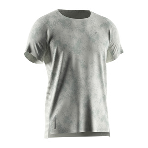 เสื้อวิ่งผู้ชายออกแบบตามหลักสรีรศาสตร์ พิมพ์ลายแบบซับลิเมชั่น ระบายเหงื่อได้ดี สะท้อนแสงสำหรับวิ่งกลางคืน - Product Image 3