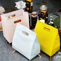 Sachet Doypack en PE personnalisé, lisse, découpé à l'emporte-pièce, biodégradable, gaufré, avec impression de logo, pour supermarché, petit cadeau, vente au détail, en plastique, respectueux de l'environnement