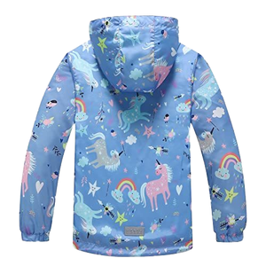 <span class=keywords><strong>Veste</strong></span> imperméable pour enfants <span class=keywords><strong>Veste</strong></span> imperméable à capuche légère pour filles Vestes pour enfants Vêtements pour filles Enfants - Product Image 2