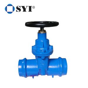 Alimentation en <span class=keywords><strong>eau</strong></span> <span class=keywords><strong>Potable</strong></span> NRS, volant à main en fonte Ductile, vanne de porte d'extrémité à Double douille pour tuyau en PVC - Product Image 2