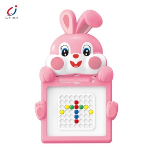 Chengji montessori jouet de voyage éducatif doodle stylo perles magnétique <span class=keywords><strong>magpad</strong></span> dot planche à dessin magnétique pour enfants - Product Image 1