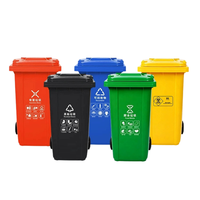 Poubelle compacteuse manuelle en plastique pour usage domestique standard