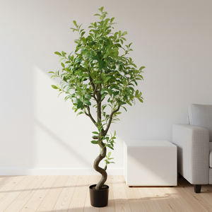 Offre Spéciale : Arbre Artificiel Cocotier Bonsaï sur Pied 165CM Vert Écologique Décoratif pour Bureau, Magasin, Restaurant, Parc - Product Image 1