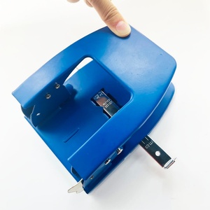 Handheld Heavy Duty Two Hole Punch PC+Metal 14.8x11x6.8CM Reduced Effort Manual 30 Sheet Handle Puncher Office - Product Image 3