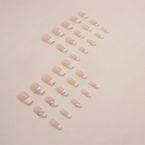 <span class=keywords><strong>Uñas</strong></span> Postizas <span class=keywords><strong>en</strong></span> Caja, Estilo Ballet Corto, <span class=keywords><strong>Blanco</strong></span> Perla Crema, Francesas, Lindas, Estilo Ins, <span class=keywords><strong>Uñas</strong></span> de Moda - Product Image 3