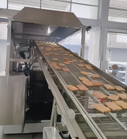 Ligne de production commerciale de gaufres douces: équipement automatique de cuisson et de fabrication