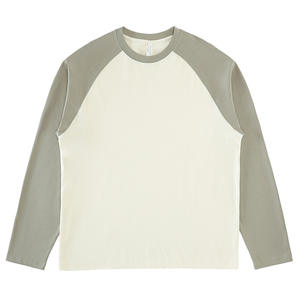 Camisetas de Hombre Largas al por Mayor, Personalizadas con Estampado Gráfico, Talla Grande, 100% Algodón Grueso con Costuras en Contraste - Product Image 2