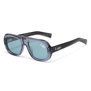 Gafas de Sol Polarizadas Unisex, Gafas Redondas para Hombre, Gafas de Sol de Diseñador de Lujo 2026, Gafas Negras, Gafas de Sol de Acetato - Product Image 1