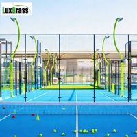 LUX2026 Cancha de Pádel Portátil para Exteriores, Resistente al Viento, de Doble Color Verde Frutal, de Alta Calidad, Superventas en Europa y América