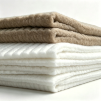 Matériau de rembourrage creux en fibres courtes de polyester respirant pour couches de confort de matelas et de canapés (recyclable)