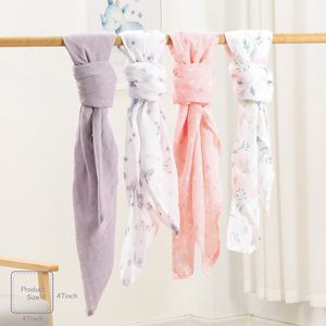 Mantas Envolventes <span class=keywords><strong>de</strong></span> Muselina, Paquete <span class=keywords><strong>de</strong></span> 4, 100% Algodón, Mantas Envolventes Grandes para Recién Nacidos, Mantas Suaves y Transpirables para Bebés - Product Image 5