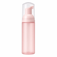 Pink 30mm Neck Foam Pump Bottle Clear Children Facial Cleanser Hand Wash Mousse Packaging OEM