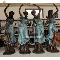 Statue de fille nue sexy en bronze grandeur nature, statue de femme nue en bronze à vendre
