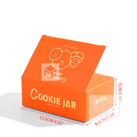Boîtes en papier écologiques personnalisées Boîtes à biscuits de boulangerie orange Emballage de luxe du fabricant chinois ODM ou OEM