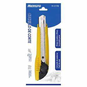Coltello Multiuso Retrattile Durevole Mengfu con Manico in Plastica per Facili Compiti di Taglio Modello M-0198 Prodotto in Cina - Product Image 2