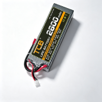 Batterie LiPo 2600mAh 35C à boîtier rigide 2S 3S 4S 7.4V 11.1V 14.8V, batterie LiPo RC pour Crawler RC, Monster Truck RC, Voiture RC et Bateau RC