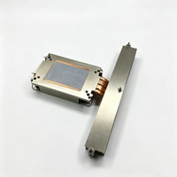 Dissipateur thermique pour processeur de serveur 320W 1U pour socket LGA4677-M85, 4 caloducs en cuivre, base en cuivre massif, ailettes de refroidissement en aluminium de 0,3 mm d'épaisseur