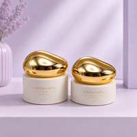 Ensemble de flacons en verre de luxe 40 ml 100 ml avec bouchon nuage, flacon de lotion, flacon de sérum, pot de crème 50 g, ensemble d'emballage cosmétique pour soins de la peau