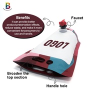 Pochette debout personnalisée 1L,1.5,2L,3L,5L avec robinet, pochette à presser pour jus de fruit, emballage aseptique pour cocktails