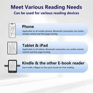 Tiktok điều khiển từ xa không dây máy ảnh màn trập cho iPhone <span class=keywords><strong>iPad</strong></span> Android Kindle E-reader di chuyển Vòng trang Turner nhựa trường hợp - Product Image 5