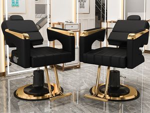 Sang Trọng Hiện Đại Chuyên Nghiệp Tùy Chỉnh Phong Cách Cửa Hàng Tóc Vẻ Đẹp Cắt Tóc Ghế Cắt Tóc Ghế Thép Không Gỉ Vuông Cắt Tóc Ghế - Product Image 4