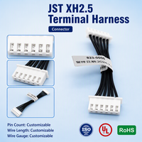 Câble de raccordement personnalisé JST XH 2,5 mm à 6 broches pour appareils électroménagers, applications industrielles, automobile et câblage de circuits imprimés