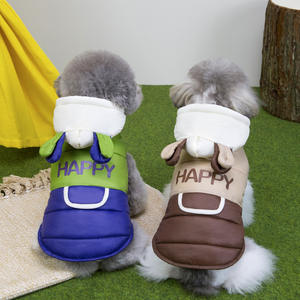 Nueva ropa ecológica de poliéster para mascotas de otoño e invierno para perros y gatos con trajes de estilo Teddy Keep Your Furry <span class=keywords><strong>Friends</strong></span> Warm - Product Image 1
