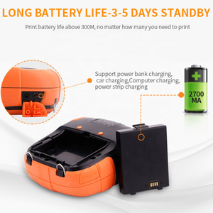 Imprimante d'étiquettes portable 3 pouces, impression Bluetooth, charge de la batterie au lithium, <span class=keywords><strong>code</strong></span> à barres QR, impression d'étiquettes thermiques rongta rp320 - Product Image 5