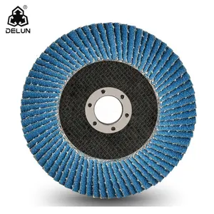 DELUN Factory Suppliers 4 Inch 100mm Type 27 29 Metal Polishing Flap Disc for Sharpening Steel And Stainless Steel Rust Removal