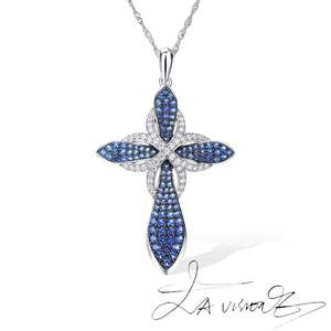 Counterattack Series Alloy 925 Silver Inlaid <b>Crystal</b> & Rhinestone Nano Stone Vintage Unisex Pendant <b>Jewelry</b> - Product Image 5