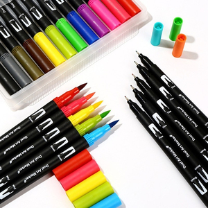 Rotulador de Doble Punta de <span class=keywords><strong>132</strong></span> Colores, Punta de Bala de 0,4 mm, Punta Fina para Dibujar, Rotulador de Acuarela para Letras y Dibujos - Product Image 5
