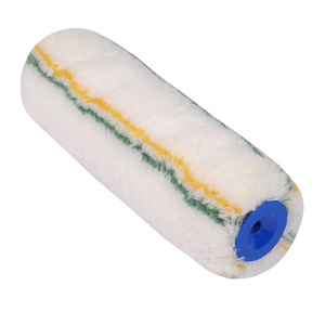 Rouleau de peinture industriel DIY de 10 pouces, haute qualité, rayures jaunes et vertes, en polyamide, personnalisable, support OEM, poils de 18 mm - Product Image 2