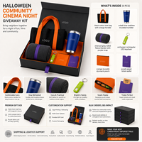 Kit Cadeau Personnalisé pour Événement d'Halloween avec Sac Fourre-tout, Gobelet, Couverture, Porte-clés LED, Pochette à Collations, Portefeuille pour Billets et Boîte Cadeau - Fournisseur