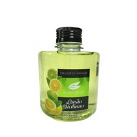 Recharge de diffuseur à bâtonnets au citron sicilien, 270 ml, grande capacité, huile aromatique avec bâtonnets en rotin, parfum frais d'agrumes, décoration parfumée pour la maison