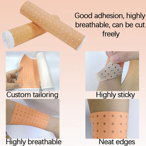 Commercio all'ingrosso della fabbrica 18cm x 5m colore della pelle di primo soccorso intonaco adesivo perforato intonaco per medico - Product Image 3