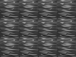 Panneau mural 3D géométrique en PVC UDK, <span class=keywords><strong>prix</strong></span> d'usine, revêtement mural imperméable pour salon, chambre à coucher, décoration intérieure, <span class=keywords><strong>noir</strong></span> <span class=keywords><strong>mat</strong></span> - Product Image 4