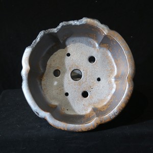 Maceta octogonal de bonsái hecha a mano, cocida al fuego, estilo girasol, diseño de loto devorado por insectos, de arcilla púrpura, para plantas. - Product Image 2