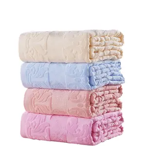 Custom Design Pure Bedding 100% Cotton Blanket Lightweight Thermal Towel Blanket Soft Breathable Blanket for All Seas