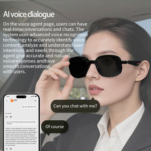 AI occhiali intelligenti supporta la traduzione vocale in tempo reale della riproduzione musicale della registrazione di foto Video analisi AI - Product Image 4