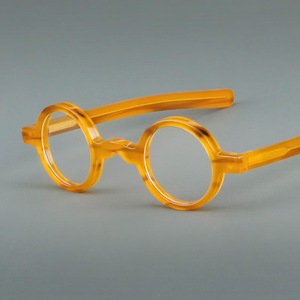 Kích thước nhỏ Vòng Acetate kính khung phụ nữ thời trang retro rõ ràng kính người đàn ông kính theo toa - Product Image 1