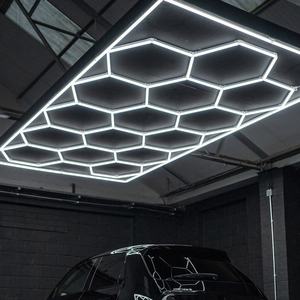 Canadá Hexágono Led Luz colgante Coche Pintura Inspección Túnel Autodetailing Hexágono Led Luz para techo - Product Image 6