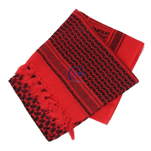 カスタムハンティングアウトドアコットンレッドホワイトシェマーパレスチナアラブスカーフスカーフメンズ - Product Image 5