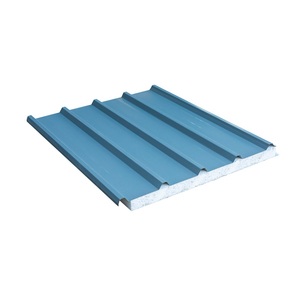 <span class=keywords><strong>Panel</strong></span> Sándwich EPS para Casa, <span class=keywords><strong>Teja</strong></span> de Acero Corrugado de Color, Paneles Sándwich Metálicos con Aislamiento Térmico para Ahorro de Energía para Fábrica - Product Image 4